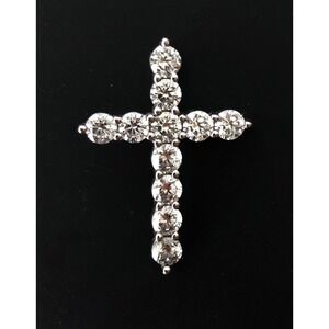 JCM Jacmel Mauritius Christian Cross Pendant Jewelry‎ Cubic Zirconia CZ